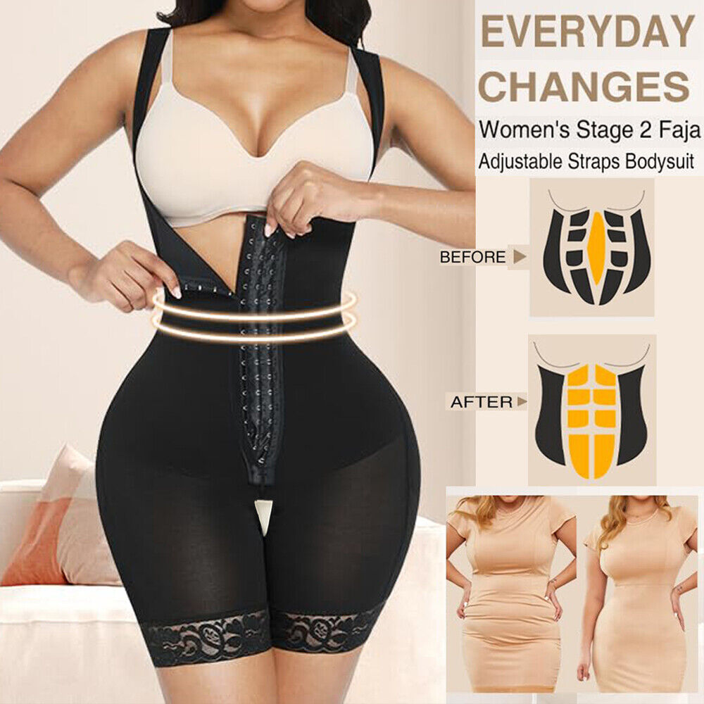 Fajas Colombianas Post Surgery Shapewear Compression Slimming Girdle Woman  Flat Stomach Lace Shaper Skims Shorts Bodyshaper