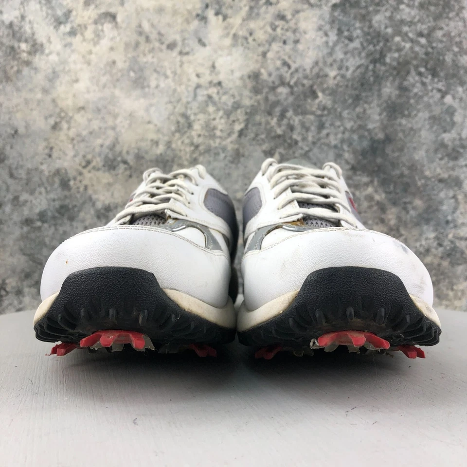 Tenis de golf Callaway para hombre talla 7,5 flexibles blancos plateados con cordones suaves Foto 2 de 4