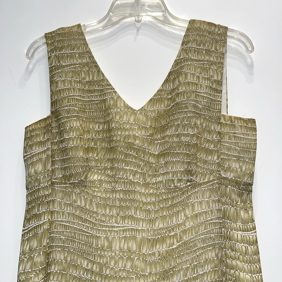 Vestido maxi estampado sem mangas Elie Tahari tamanho 8 - Imagem 4 de 4