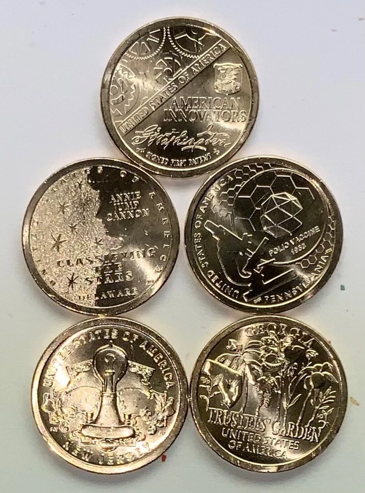 2018 - 2025 58 Coin PD Mint Uncirculated American Innovation Dollar Set - Image 2 of 4