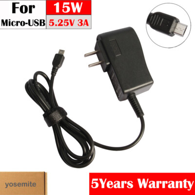 Micro USB Wall Adapter Charger for JBL Flip 4 / 3 / 2/ Clip Bluetooth Speakers
