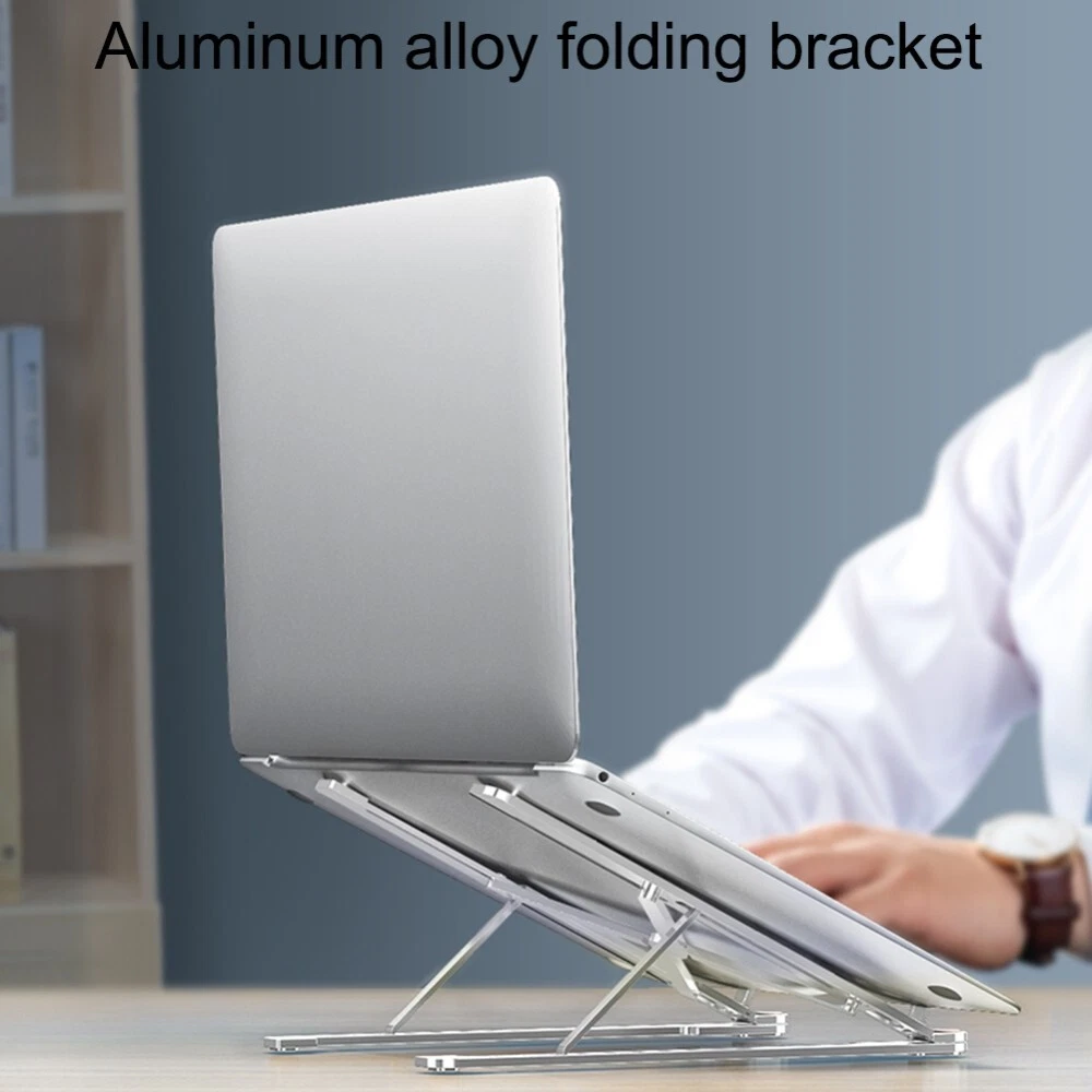 Adjustable Aluminum Alloy Laptop Stand Foldable Notebook Tablet Holder  