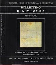Bollettino Di Numismatica. Monografia 3.I, anno 1987. Collezione di Vittorio Ema