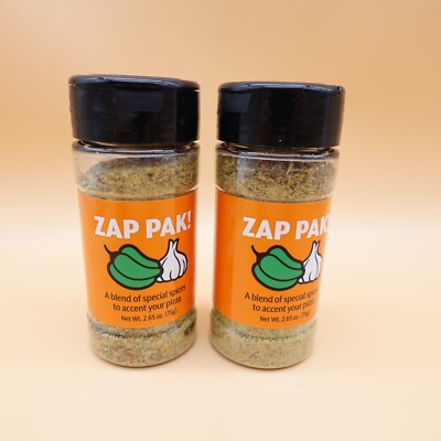 Little Caesars ZAP PAK! Special Pizza Seasoning Blend Spice Mix Pack Bottles x2