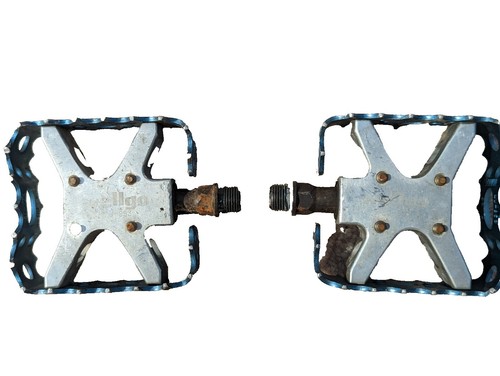 MKS BM-7 BMX Pedals 9/16 Blue Alloy BM7 Reissue Fits Old School