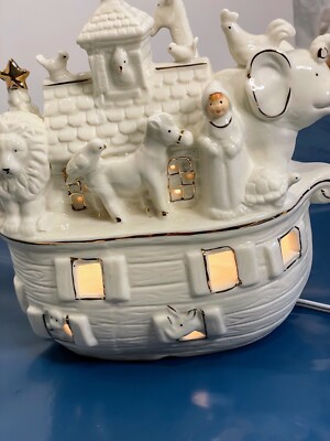 JCPenney Home Collection Noah's Ark White Porcelain Bisque Accent