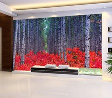 3D Gray Trunk K10675 Wallpaper Mural Self-adh...