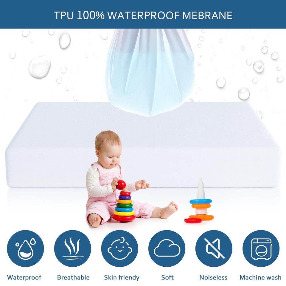 Waterproof Mattress Protector Queen Size,Mattress Cover Protector