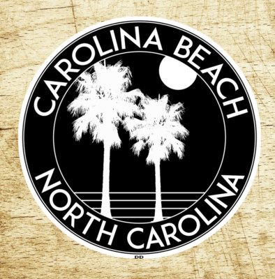 Carolina Beach North Carolina Beach Sticker Decal 3'' x 3''