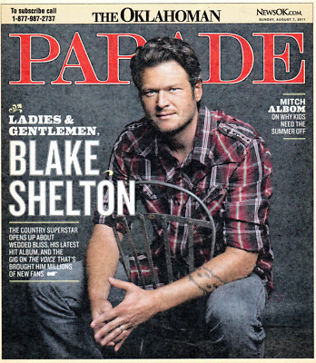 PARADE Magazine August 7 2011 Blake Shelton Giada De Laurentiis Barry Manilow