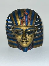 Candle Holder Egyptian Decor Horus Cobra Pharoah King Tut  Beautiful Pieces 4.5"