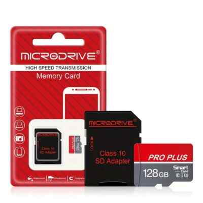 MicroSD Pro Plus 2GB,4GB,8GB,16GB,32GB & 64GB,128 GB + Adapter für Handy/Kamera