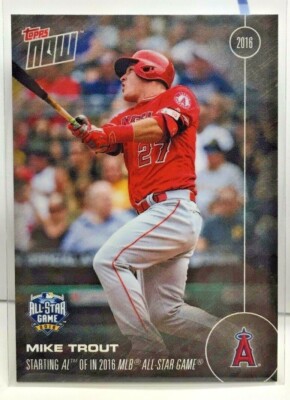 レア 2016 Topps マイク・トラウト 切手レリック CSG 9.5 レア 2016