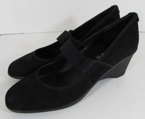 $99 Steve by Steve Madden Womens Kasmir Mary Jane Wedge Shoes, Black, US 8.5 - Picture 1 of 4
