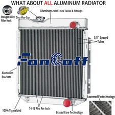 3 Row Aluminum Radiator Fit 1965 1966 Ford Mustang 1960-65 Falcon Ranchero.comet