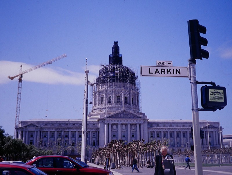 4x Stereo realist slides - 80/90's People & Places San Francisco RBT Mounts