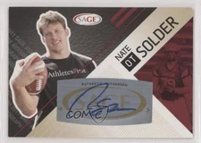 2011 SAGE Red Auto Nate Solder #A-49 Rookie Auto RC 0q3