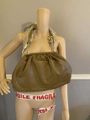 Steve Madden Kunstleder Brevive Crossbody Schultertasche Damen Tasche hellbraun UVP:85£