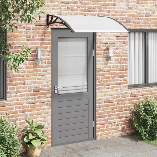 TüRvordach 120 X 100 Cm Polycarbonat Mit Aluminiumrahmen-image