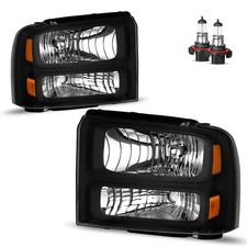 2005-2007 Ford F250 F350 F450 F550 Super Duty Halogen Headlights Replacement Set