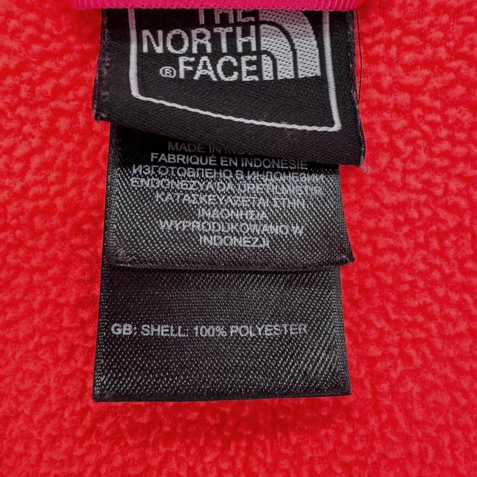 The North Face Girls 2 in 1 Fleece Lined Hooded Jacket SizeL 14/16 Pink Coral - Image 3 of 4