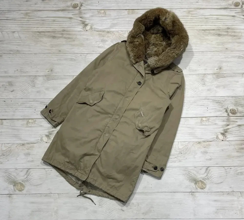 Vintage Woolrich John Rich & Bros. Parka Cotton Jacket Men Size XS