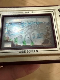 Nintendo Game & Watch Octopus Wide Screen OC-22 Made in Japan Working Tested