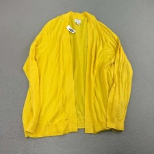 Old Navy Sweater Womens XXL Tall Yellow Long Sleeves Open Cardigan NWT