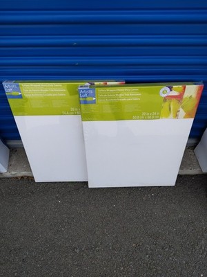 Lot of 2 Artist s Loft Gallery Wrapped Heavy Duty Canvas 20x24 Professional
