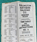 4x Burlington Northern Railroad Employee Special Instructions Denver Billings RR — photo 4