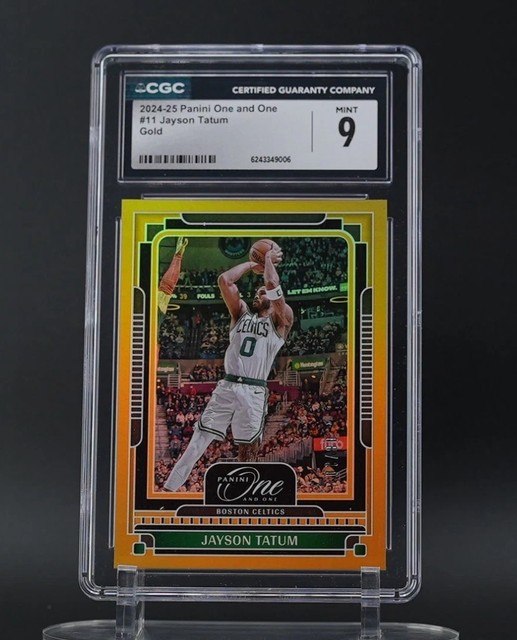 2024-25 Panini One and One - Jayson Tatum #11 Gold 8/10! CGC 9