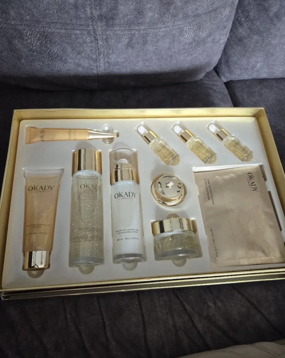 Okady Polypeptide Skin Care Set 10pcs – 24 Peptides Anti-Aging