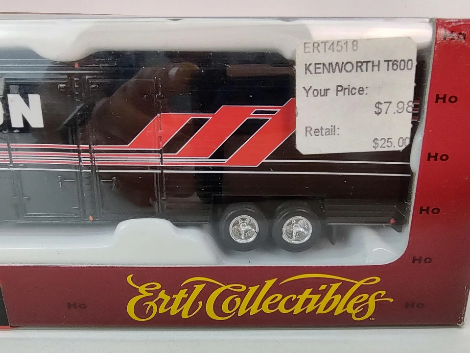 Remolque de colección Ertl Kenworth T600B furgoneta plegable HO 1:87 camión fundido a presión 1997 Foto 4 de 4
