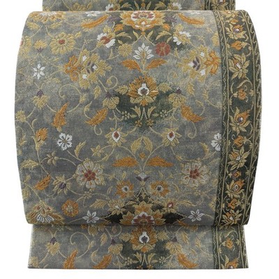 Obi FUKURO OBI Excellent Saga Nishiki Shosoin Flower Arabesque Gold Silver Threa