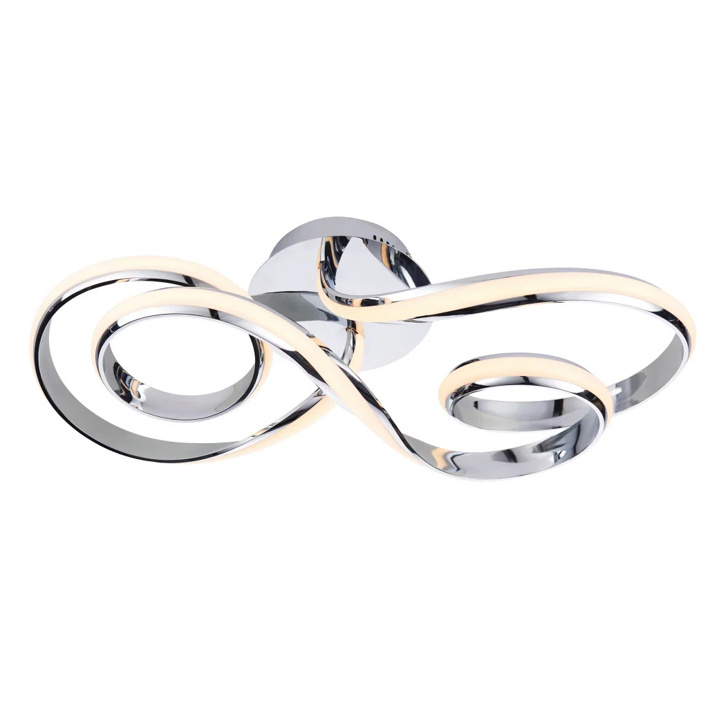 Ceiling Light Silver Aria LED Chrome Endon 76393