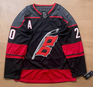 Sebastian Aho Carolina Hurricanes 2026 Black Home Jersey Size 54 XL
