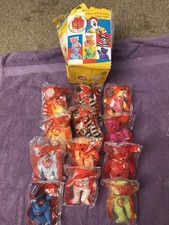 Vintage 2004 McDonald s 25th Happy Meal Birthday Lot Of 11 Sealed Bags With Box