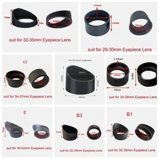 2PCS Rubber Eye Guards Eye Shield Cups f Biological Stereo Microscope Telescope