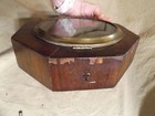 Antique WATERBURY CLOCK CO As Is Clock Works Key No Face Rosewood Veneer w Loss — photo 5