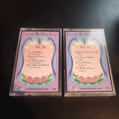 Sound Choice Karaoke Favorite Wedding Songs Vol 26 & 31 Audio  Cassette Tapes