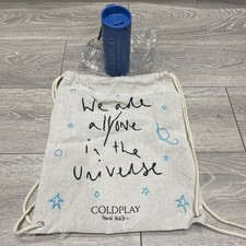 Coldplay Official Bottle & Drawstring Bag Wembley Limited Edition Rare