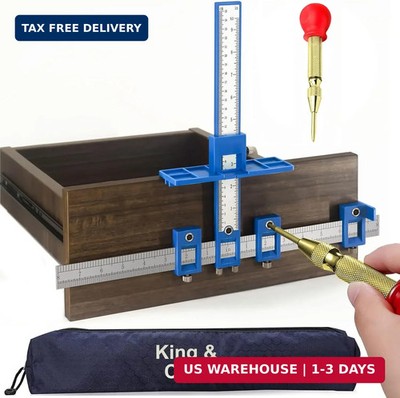 Cabinet Hardware Jig Drawer Pull Jig Template Tool Set USA
