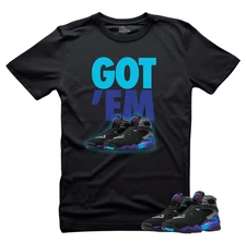 Shirt To Match Jordan 8 Aqua Shoes AJ8 Aquatone - GOT'EM Jordan Match Tees