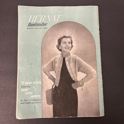 Vintage 50's 60's Bernat Knitting Pattern Booklets Mixed Lot