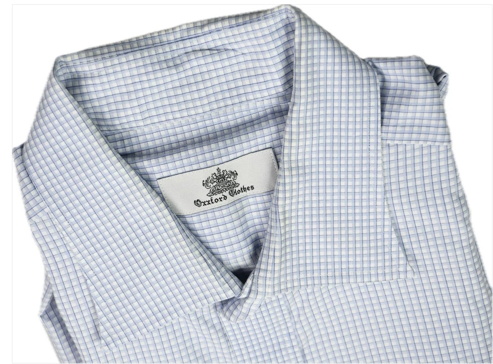 Oxxford Clothes Mens Cotton Dress Shirt XXL Made In USA - Image 2 of 4