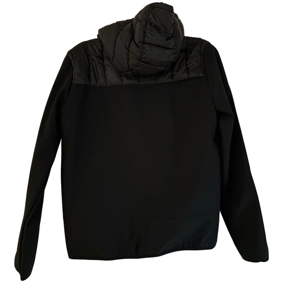 Men’s Everlast Clothing Mixed Media Puffer Coat in Black Sz XL NWT - Image 4 of 4