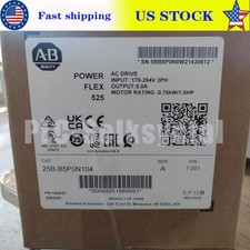 Allen-Bradley 25B-B5P0N104 Powerflex 525 1HP Drive 25BB5P0N104 NEW AND SEALED