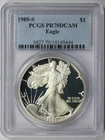 1989-S American Silver Eagle $1 Proof PR 70 DCAM PCGS
