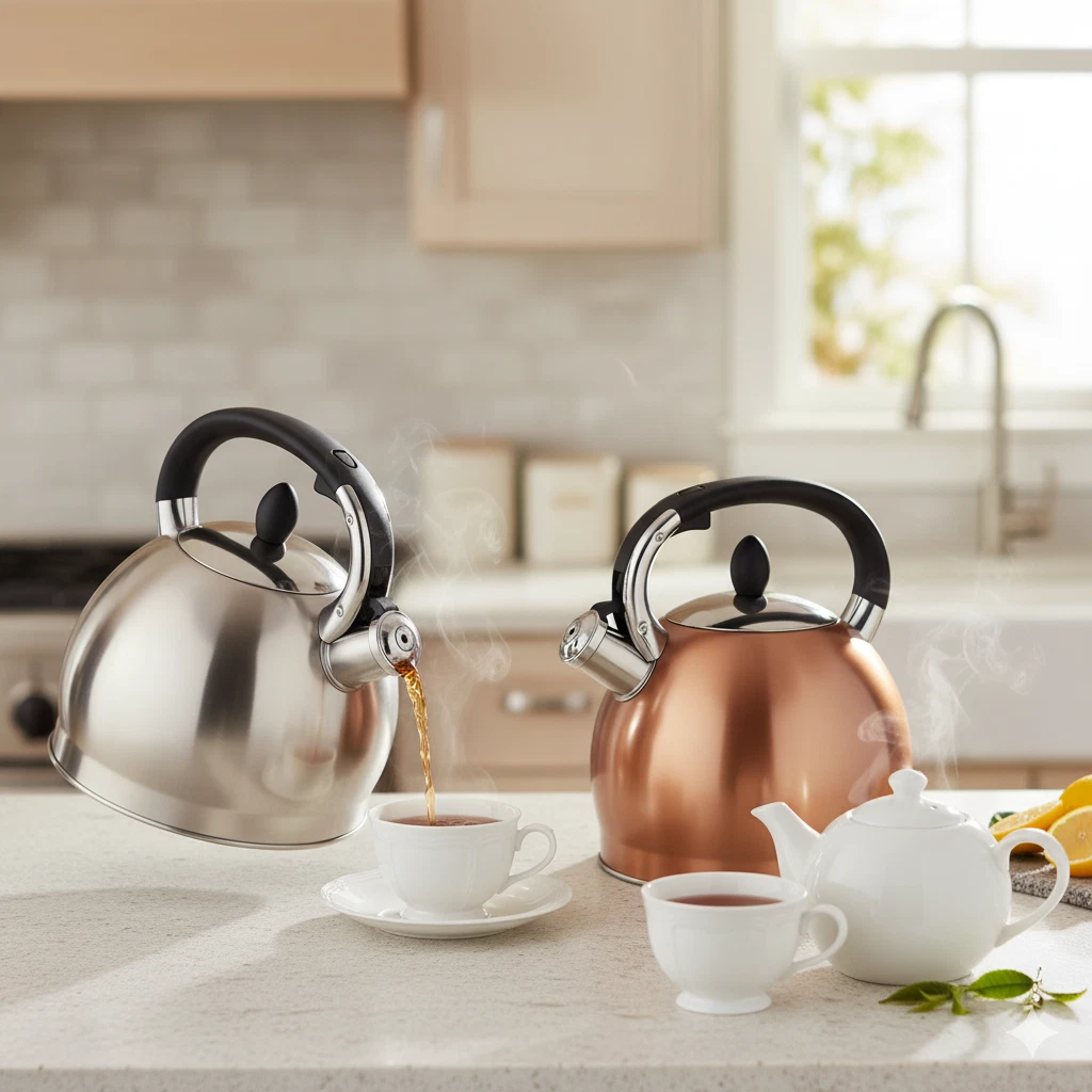 3.5L Whistling Kettle Stainless Steel Teapot Gas Electric Induction Stove Hob