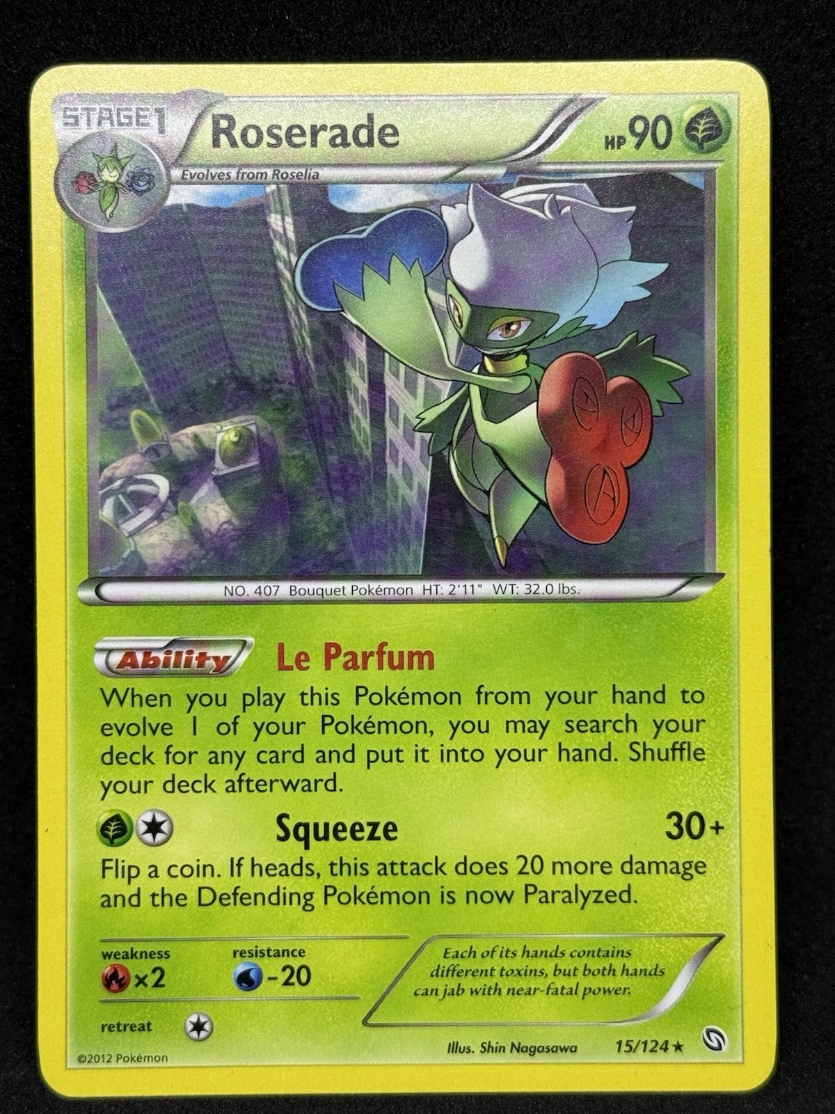 Roserade (15) Rare Dragons Exalted 15/124 LP